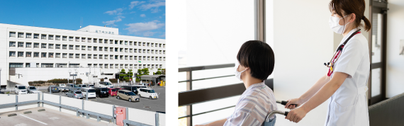 愛媛県立今治病院外観・内観画像