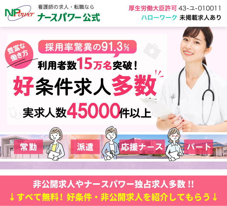 看護師の求人・転職ならナースパワー